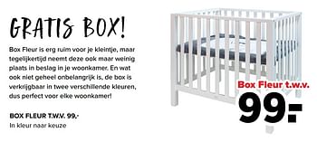 Aanbiedingen Box fleur t.w.v. - Huismerk - Baby-Dump - Geldig van 06/12/2021 tot 01/01/2022 bij Baby-Dump
