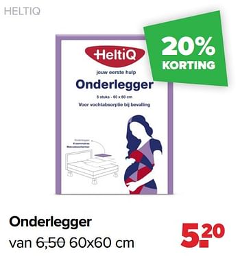 Aanbiedingen Heltiq onderlegger - Heltiq - Geldig van 06/12/2021 tot 01/01/2022 bij Baby-Dump