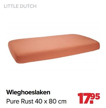 Aanbiedingen Little dutch wieghoeslaken pure rust - Little Dutch - Geldig van 06/12/2021 tot 01/01/2022 bij Baby-Dump