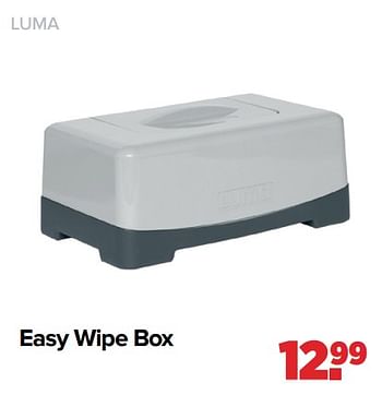 Aanbiedingen Luma easy wipe box - Luma Babycare - Geldig van 06/12/2021 tot 01/01/2022 bij Baby-Dump