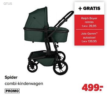 Aanbiedingen Qtus spider combi-kinderwagen - QTUS - Geldig van 06/12/2021 tot 01/01/2022 bij Baby-Dump