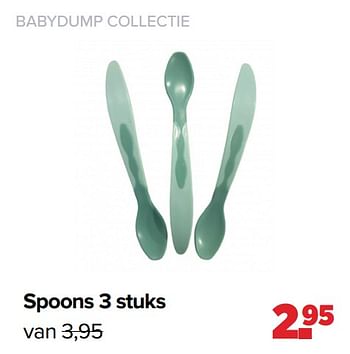 Aanbiedingen Babydump collectie spoons - Huismerk - Baby-Dump - Geldig van 06/12/2021 tot 01/01/2022 bij Baby-Dump