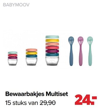 Aanbiedingen Babymoov bewaarbakjes multiset - BabyMoov - Geldig van 06/12/2021 tot 01/01/2022 bij Baby-Dump