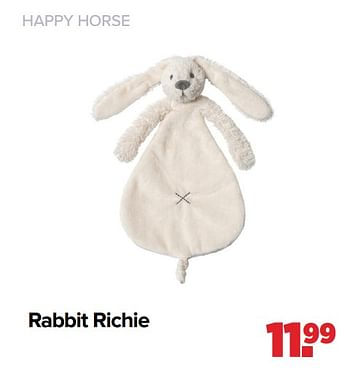 Aanbiedingen Happy horse rabbit richie - Happy Horse - Geldig van 06/12/2021 tot 01/01/2022 bij Baby-Dump