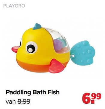 Aanbiedingen Playgro paddling bath fish - Playgro - Geldig van 06/12/2021 tot 01/01/2022 bij Baby-Dump