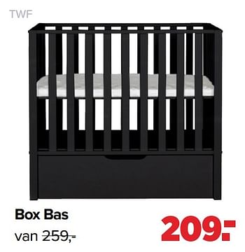 Aanbiedingen Twf box bas - TWF - Geldig van 06/12/2021 tot 01/01/2022 bij Baby-Dump