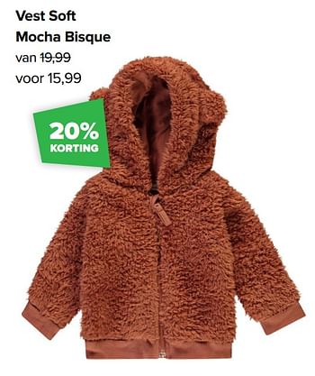 Aanbiedingen Vest soft mocha bisque - Baby look - Geldig van 06/12/2021 tot 01/01/2022 bij Baby-Dump