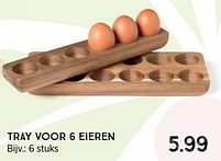 Aanbiedingen Tray voor 6 eieren - Huismerk - Xenos - Geldig van 06/12/2021 tot 02/02/2022 bij Xenos
