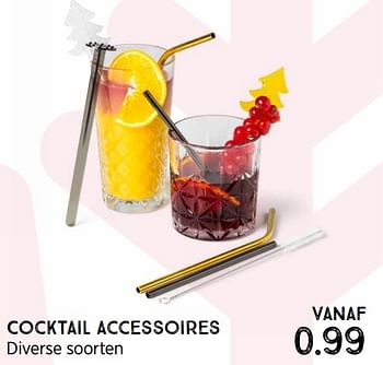 Aanbiedingen Cocktail accessoires - Huismerk - Xenos - Geldig van 06/12/2021 tot 02/02/2022 bij Xenos