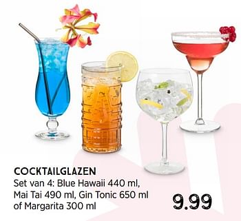 Aanbiedingen Cocktailglazen - Huismerk - Xenos - Geldig van 06/12/2021 tot 02/02/2022 bij Xenos