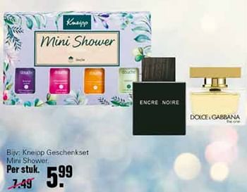 Aanbiedingen Kneipp geschenkset mini shower - Kneipp - Geldig van 01/12/2021 tot 25/12/2021 bij De Online Drogist
