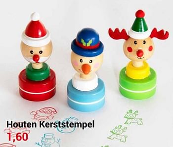 Aanbiedingen Houten kerststempel - Geldig van 06/12/2021 tot 25/12/2021 bij Lobbes