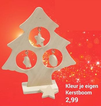 Aanbiedingen Kleur je eigen kerstboom - Geldig van 06/12/2021 tot 25/12/2021 bij Lobbes