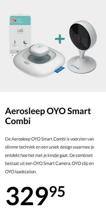 Aanbiedingen Aerosleep oyo smart combi - Aerosleep - Geldig van 14/12/2021 tot 22/12/2021 bij Babypark