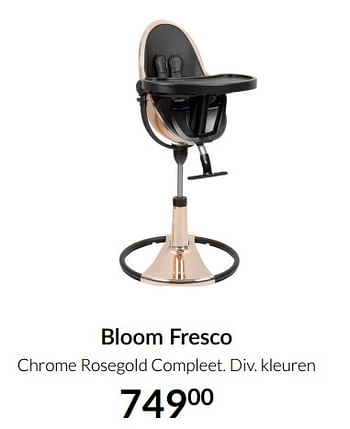Aanbiedingen Bloom fresco chrome rosegold compleet - Bloom - Geldig van 14/12/2021 tot 22/12/2021 bij Babypark