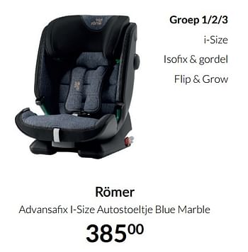 Aanbiedingen Römer advansafix i-size autostoeltje blue marble - Romer - Geldig van 14/12/2021 tot 22/12/2021 bij Babypark