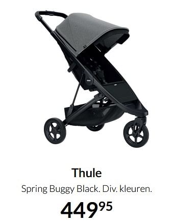 Aanbiedingen Thule spring buggy black - Thule - Geldig van 14/12/2021 tot 22/12/2021 bij Babypark