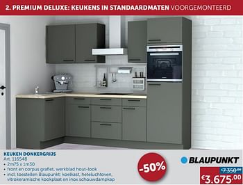 Aanbiedingen Keuken donkergrijs - Geldig van 21/12/2021 tot 24/01/2022 bij Zelfbouwmarkt