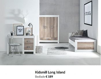 Aanbiedingen Kidsmill long island bedlade - Kidsmill - Geldig van 14/12/2021 tot 22/12/2021 bij Babypark