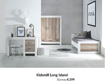 Aanbiedingen Kidsmill long island bureau - Kidsmill - Geldig van 14/12/2021 tot 22/12/2021 bij Babypark