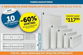 Aanbiedingen Paneelradiatoren - Geldig van 21/12/2021 tot 24/01/2022 bij Zelfbouwmarkt