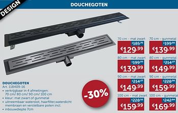 Aanbiedingen Douchegoten - Huismerk - Zelfbouwmarkt - Geldig van 21/12/2021 tot 24/01/2022 bij Zelfbouwmarkt