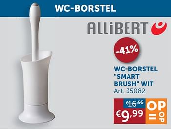 Aanbiedingen Wc-borstel smart brush wit - Allibert - Geldig van 21/12/2021 tot 24/01/2022 bij Zelfbouwmarkt
