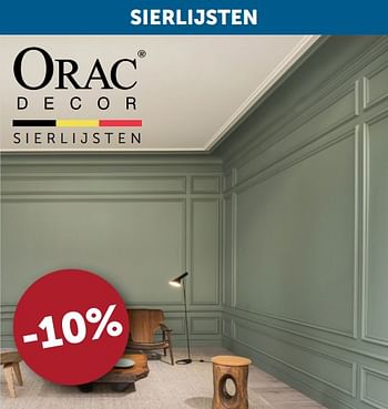 Aanbiedingen Sierlijsten -10% - Orac Decor - Geldig van 21/12/2021 tot 24/01/2022 bij Zelfbouwmarkt