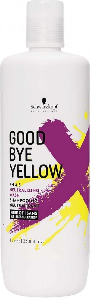 Aanbiedingen Schwarzkopf Goodbye Yellow Shampoo 1000ml - Geldig van 02/12/2021 tot 21/01/2022 bij Drogisterij.net