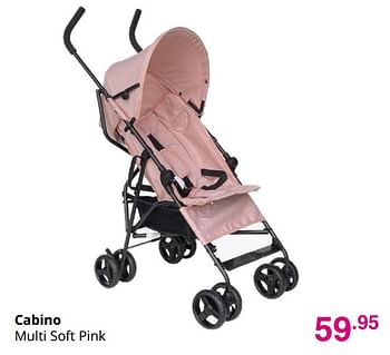 Aanbiedingen Cabino multi soft pink - Cabino - Geldig van 19/12/2021 tot 25/12/2021 bij Baby & Tiener Megastore