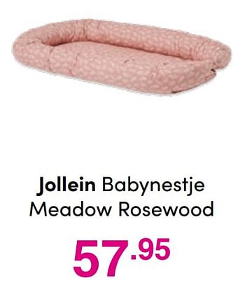 Aanbiedingen Jollein babynestje meadow rosewood - Jollein - Geldig van 19/12/2021 tot 25/12/2021 bij Baby & Tiener Megastore