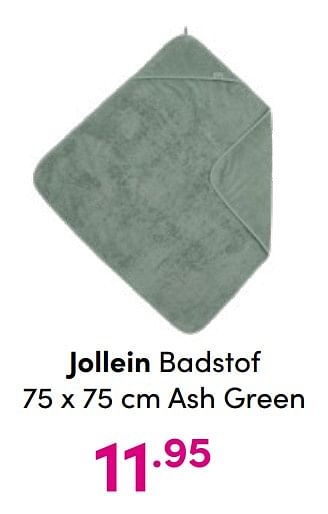 Aanbiedingen Jollein badstof ash green - Jollein - Geldig van 19/12/2021 tot 25/12/2021 bij Baby & Tiener Megastore
