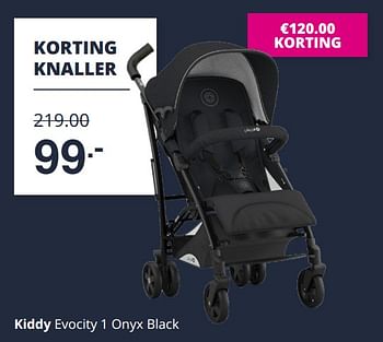 Aanbiedingen Kiddy evocity 1 onyx black - Kiddy - Geldig van 19/12/2021 tot 25/12/2021 bij Baby & Tiener Megastore