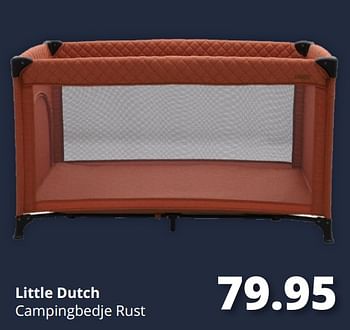 Aanbiedingen Little dutch campingbedje rust - Little Dutch - Geldig van 19/12/2021 tot 25/12/2021 bij Baby & Tiener Megastore