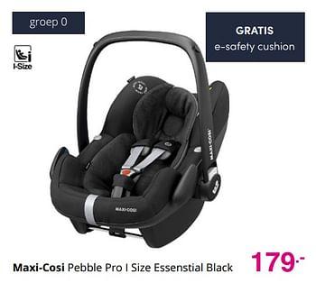 Aanbiedingen Maxi-cosi pebble pro i size essenstial black - Maxi-cosi - Geldig van 19/12/2021 tot 25/12/2021 bij Baby & Tiener Megastore