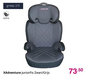 Aanbiedingen Xadventure juniorfix zwart-grijs - Xadventure - Geldig van 19/12/2021 tot 25/12/2021 bij Baby & Tiener Megastore