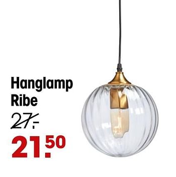Aanbiedingen Hanglamp ribe - Huismerk - Kwantum - Geldig van 20/12/2021 tot 26/12/2021 bij Kwantum