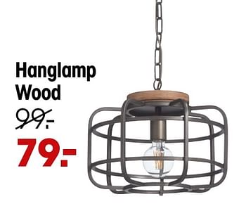 Aanbiedingen Hanglamp wood - Huismerk - Kwantum - Geldig van 20/12/2021 tot 26/12/2021 bij Kwantum