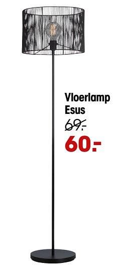 Aanbiedingen Vloerlamp esus - Huismerk - Kwantum - Geldig van 20/12/2021 tot 26/12/2021 bij Kwantum