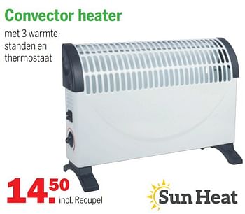 Aanbiedingen Convector heater - Sun Heat - Geldig van 20/12/2021 tot 08/01/2022 bij Van Cranenbroek