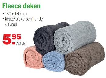 Aanbiedingen Fleece deken - Huismerk - Van Cranenbroek - Geldig van 20/12/2021 tot 08/01/2022 bij Van Cranenbroek
