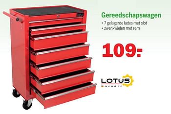 Aanbiedingen Gereedschapswagen - Lotus Geräte - Geldig van 20/12/2021 tot 08/01/2022 bij Van Cranenbroek