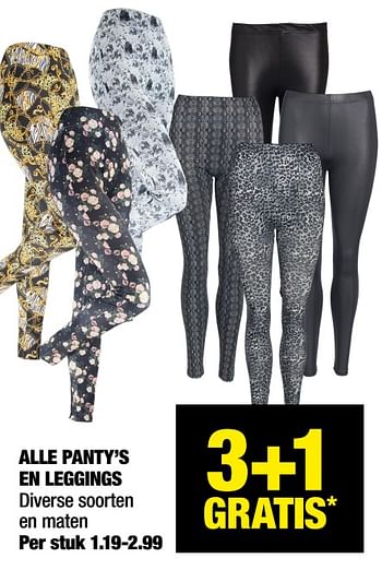 Aanbiedingen Alle panty’s en leggings - Huismerk - Big Bazar - Geldig van 20/12/2021 tot 01/01/2022 bij Big Bazar