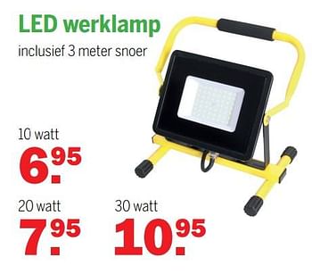 Aanbiedingen Led werklamp - Huismerk - Van Cranenbroek - Geldig van 20/12/2021 tot 08/01/2022 bij Van Cranenbroek