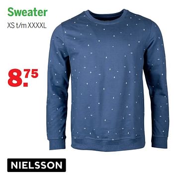 Aanbiedingen Sweater - Nielsson - Geldig van 20/12/2021 tot 08/01/2022 bij Van Cranenbroek