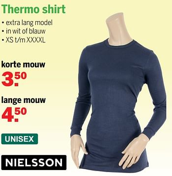 Aanbiedingen Thermo shirt korte mouw - Nielsson - Geldig van 20/12/2021 tot 08/01/2022 bij Van Cranenbroek