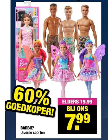 Aanbiedingen Barbie - Mattel - Geldig van 20/12/2021 tot 01/01/2022 bij Big Bazar