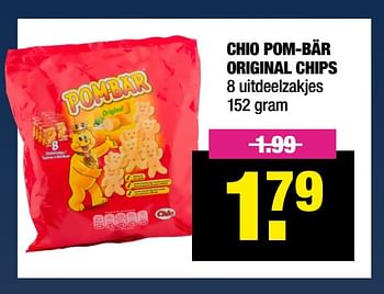 Aanbiedingen Chio pom-bär original chips - Chio - Geldig van 20/12/2021 tot 01/01/2022 bij Big Bazar