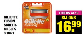 Aanbiedingen Gillette fusion scheermesjes - Gillette - Geldig van 20/12/2021 tot 01/01/2022 bij Big Bazar