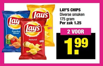 Aanbiedingen Lay’s chips - Lay's - Geldig van 20/12/2021 tot 01/01/2022 bij Big Bazar